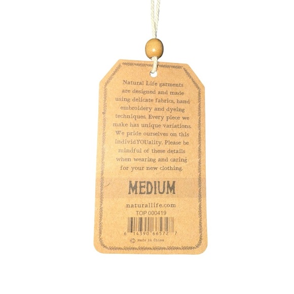 New ▶️ Natural Life  ◀️ Eloise Teal Blue Floral Smocked Tie Strap Tank Top - Picture 11 of 16